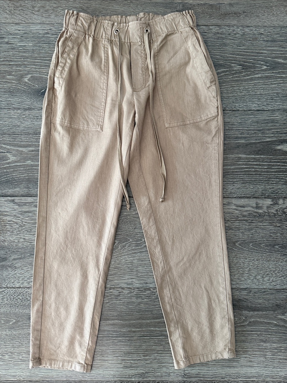 Kut from the Kloth Beige Drawstring Chinos